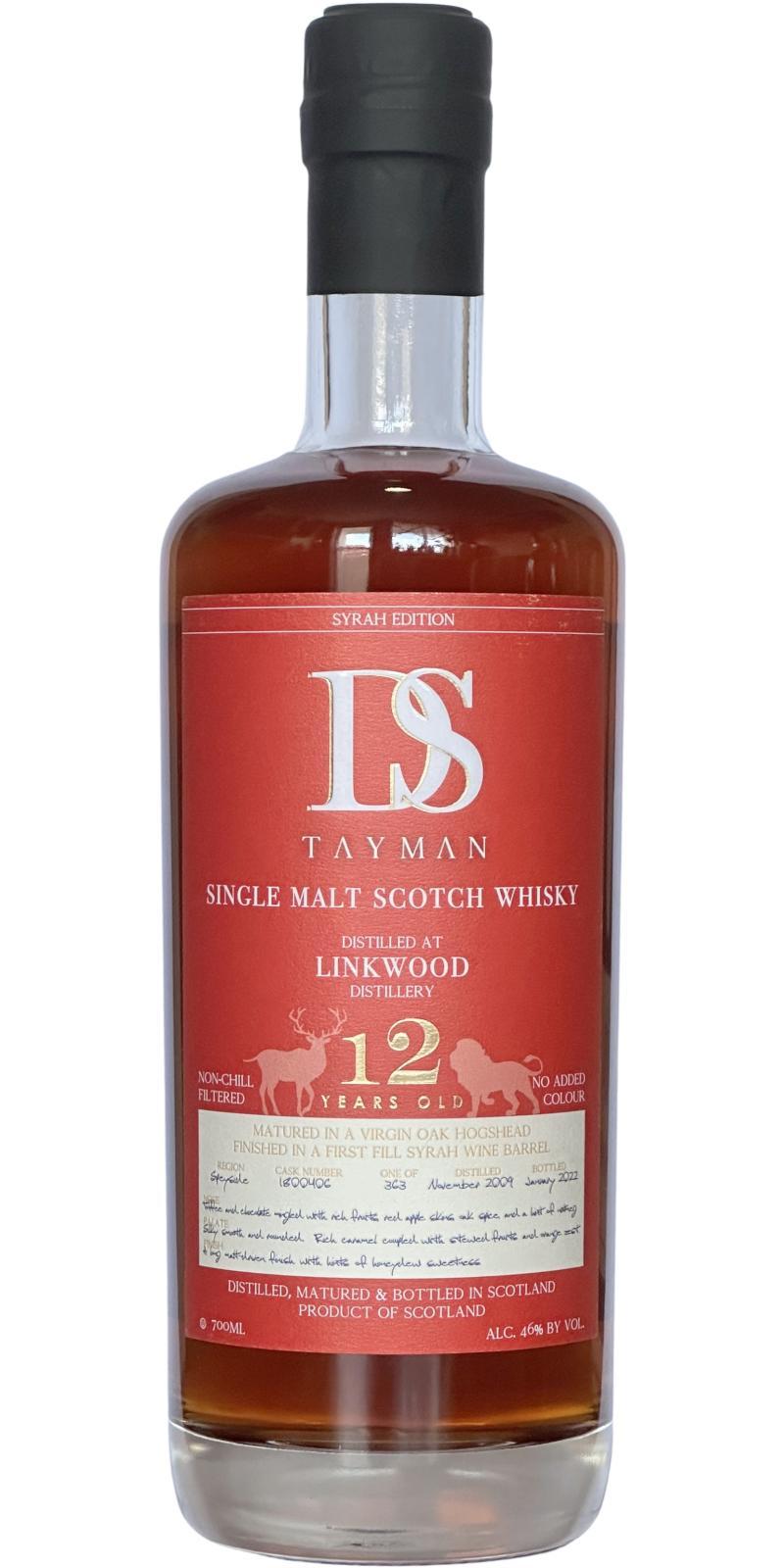 Linkwood 2009 DST Syrah Edition