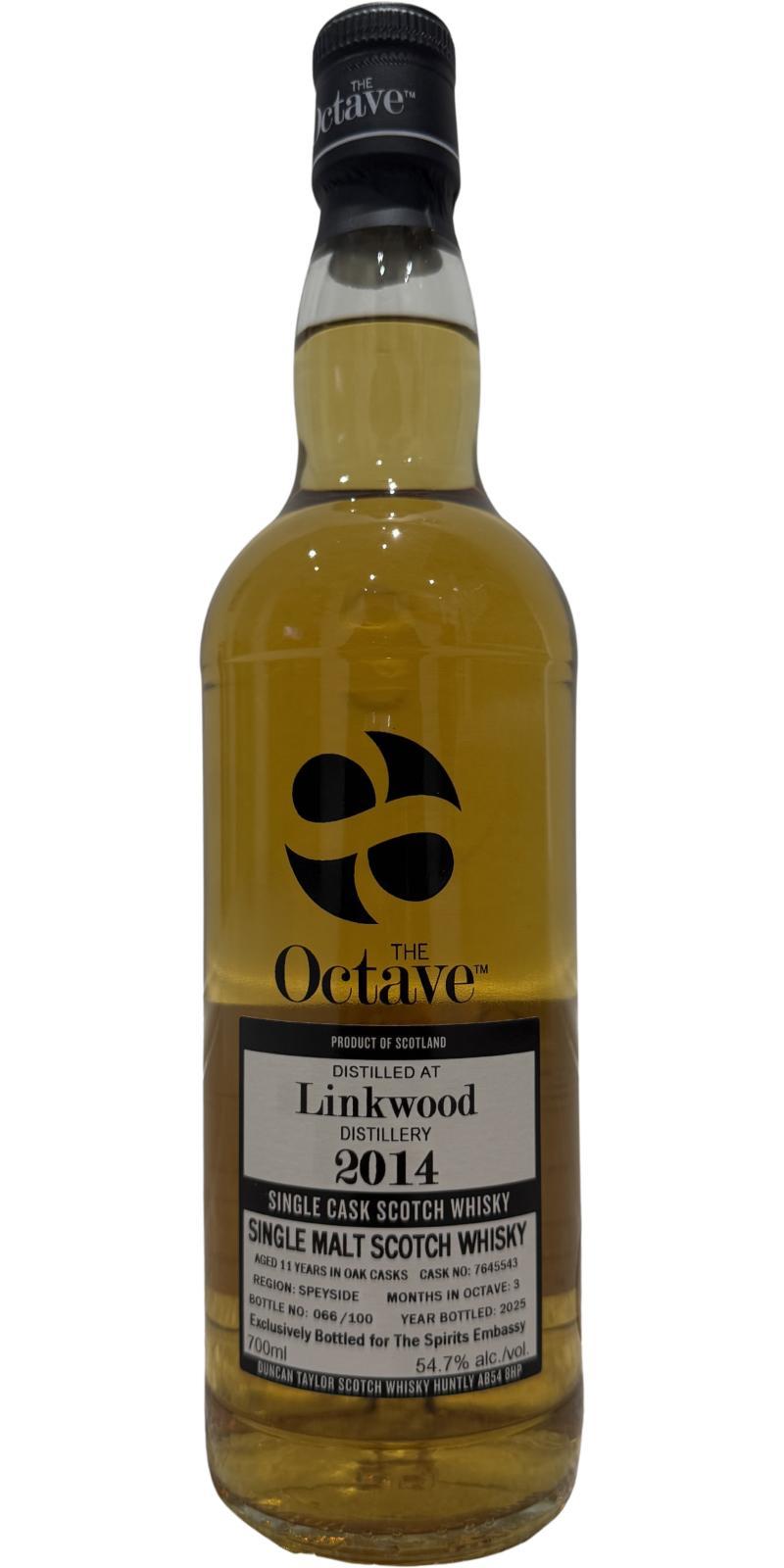 Linkwood 2014 DT The Octave