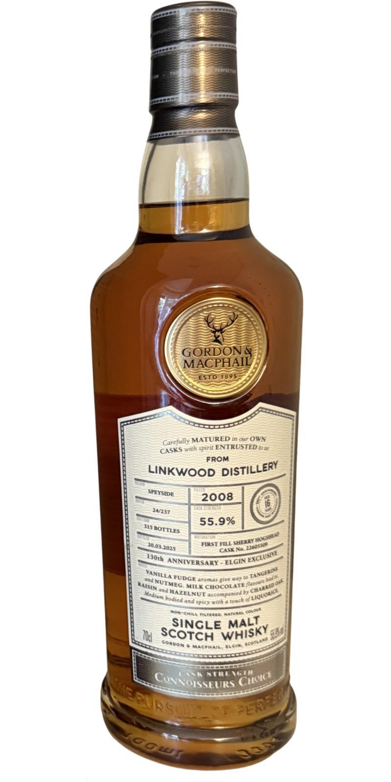 Linkwood 2008 GM Connoisseurs Choice - Cask Strength