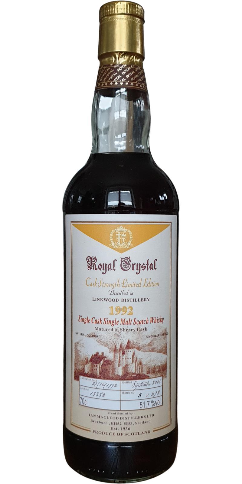 Royal Crystal 1992 IM Cask Strength limited Edition