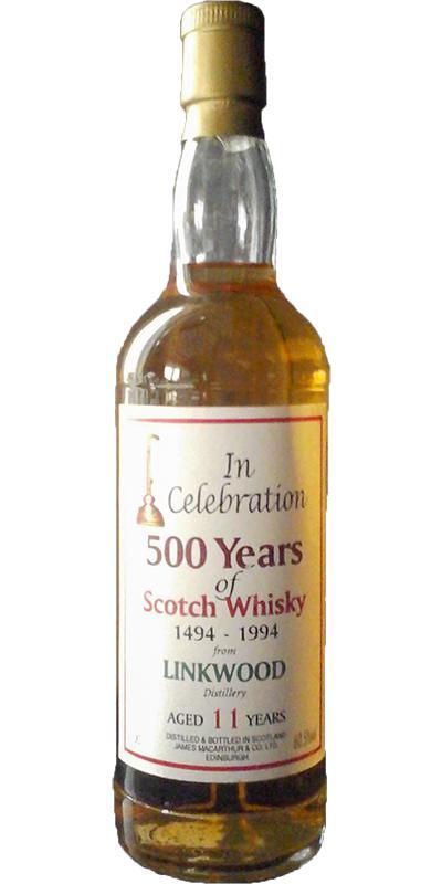 Linkwood 11-year-old JM In Celebration 500 Years of Scotch Whisky 1494 - 1994