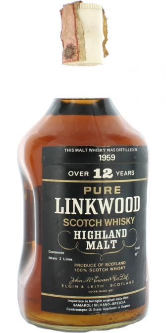 Linkwood 1959 McE Pure Scotch Whisky