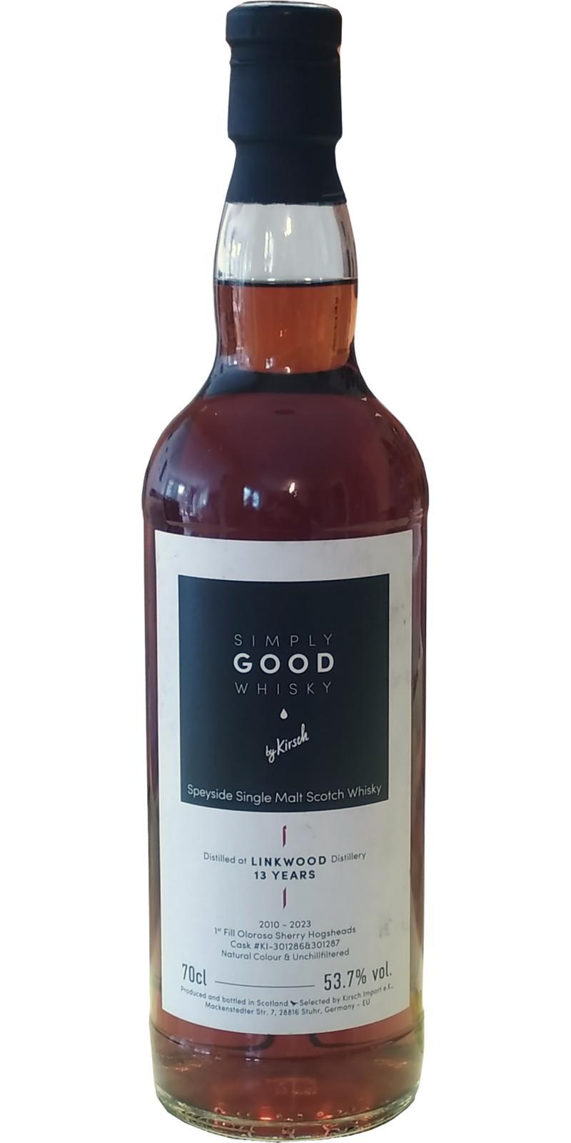 Linkwood 2010 KI Simply Good Whisky