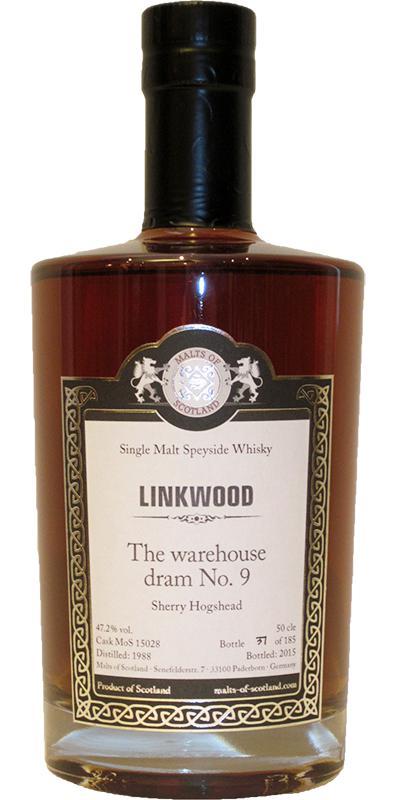 Linkwood 1988 MoS The warehouse dram No. 9