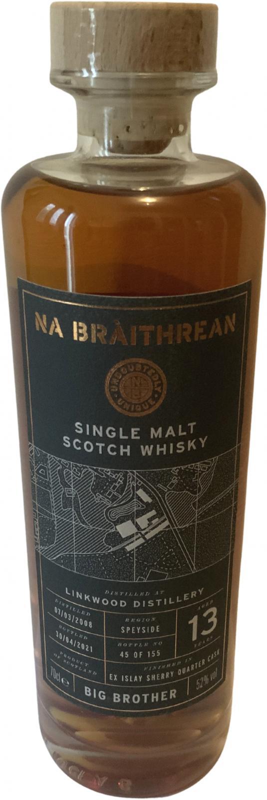 Linkwood 2008 NaB Big Brother