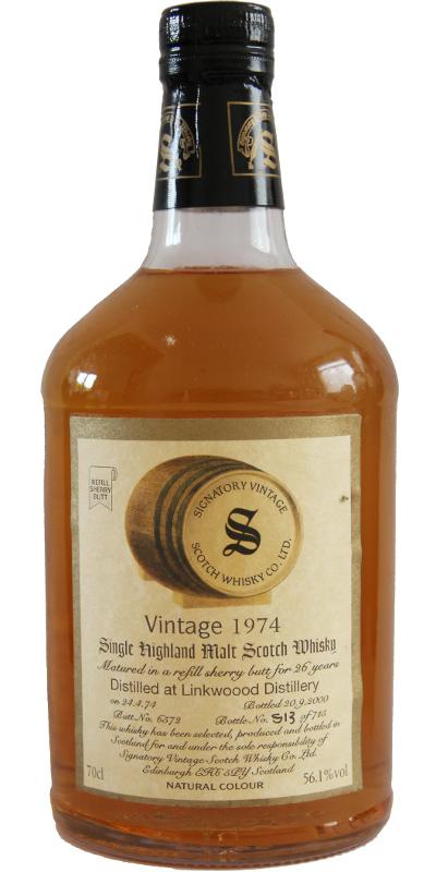 Linkwood 1974 SV Vintage Collection - Dumpy