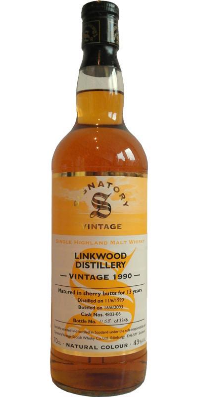 Linkwood 1990 SV Vintage Collection