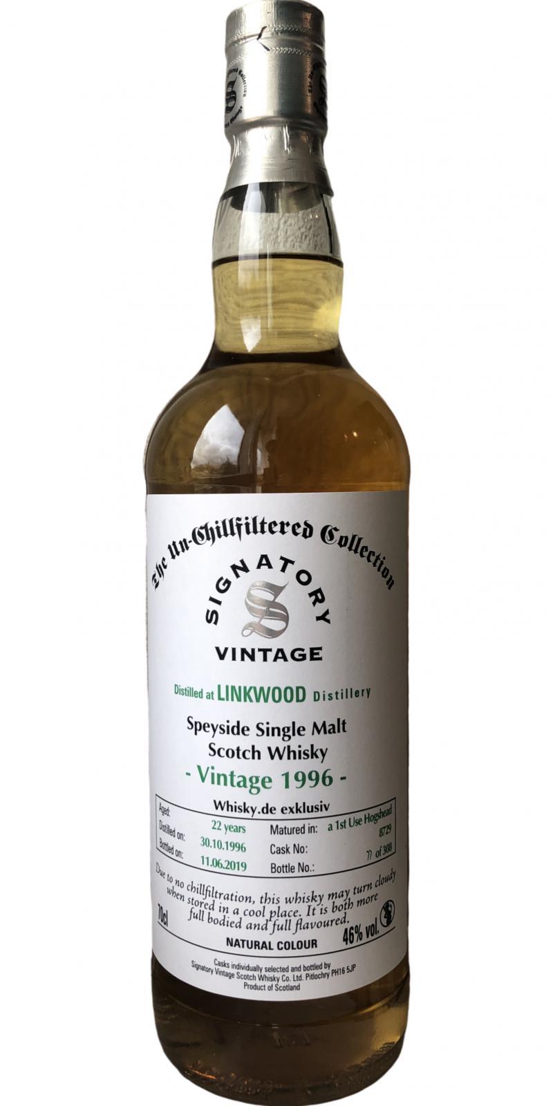 Linkwood 1996 SV The Un-Chillfiltered Collection