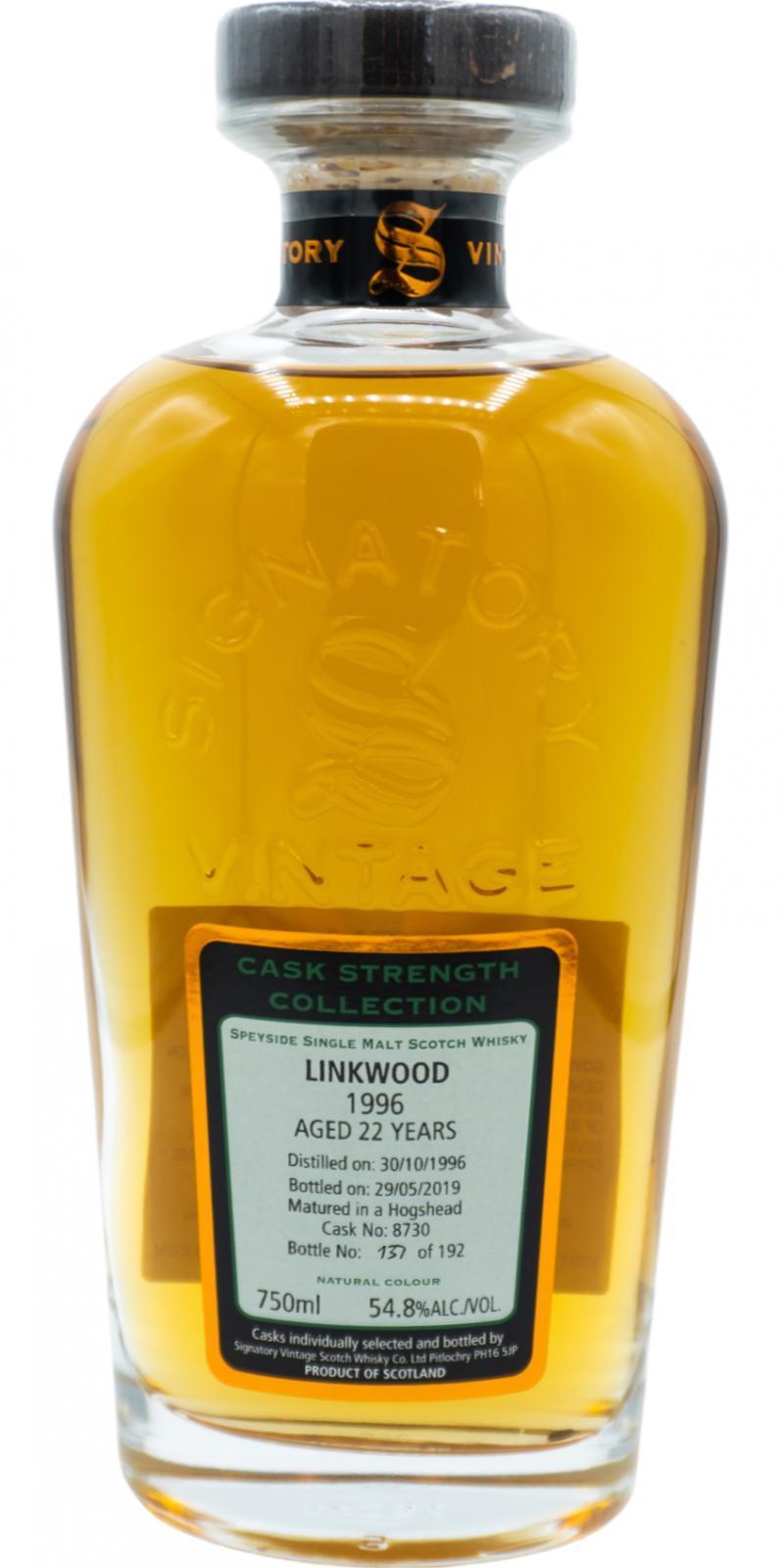Linkwood 1996 SV Cask Strength Collection