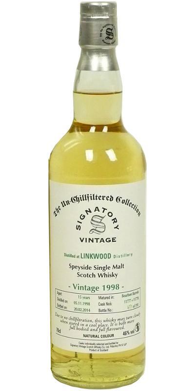 Linkwood 1998 SV The Un-Chillfiltered Collection