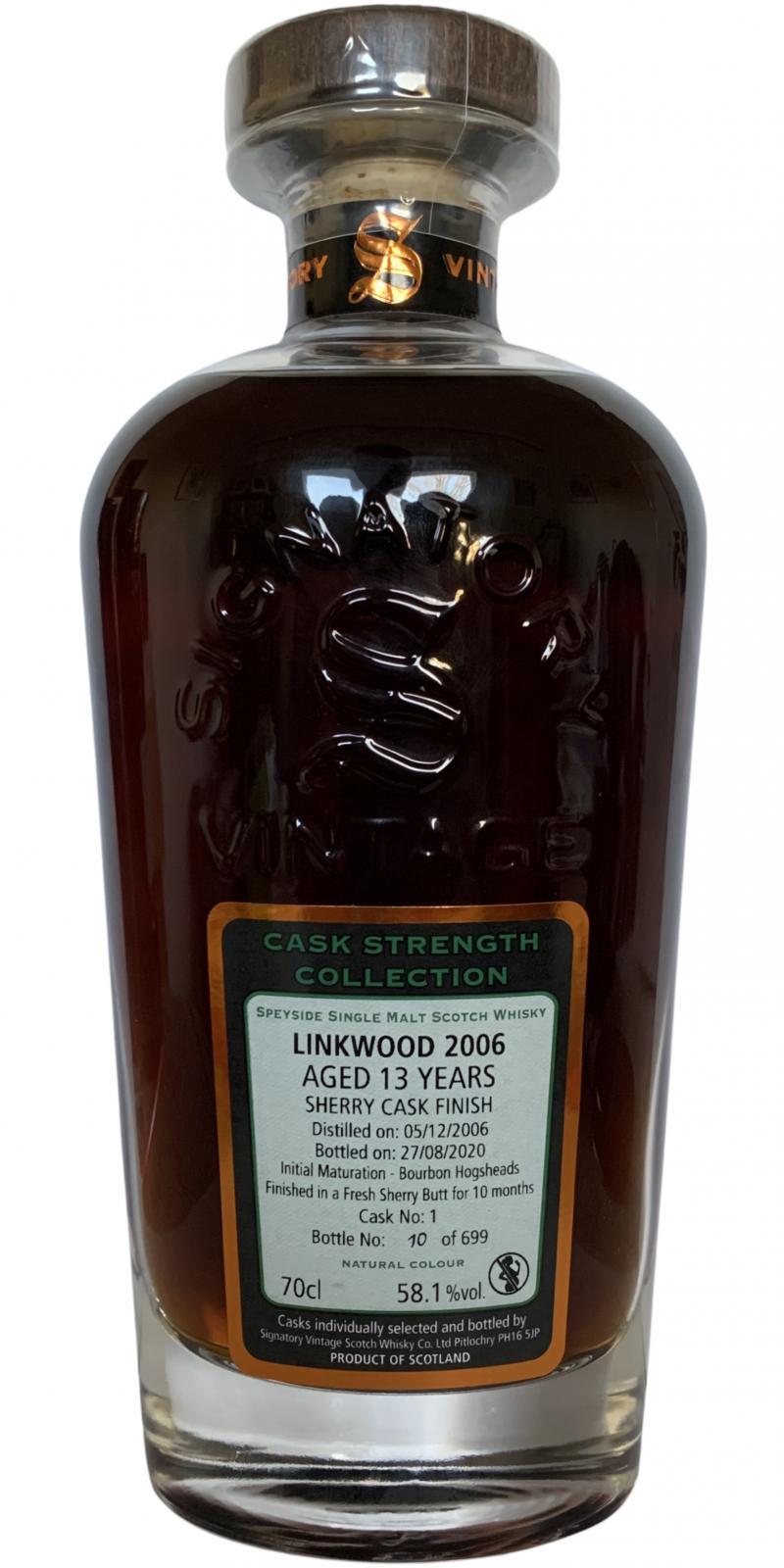 Linkwood 2006 SV Cask Strength Collection