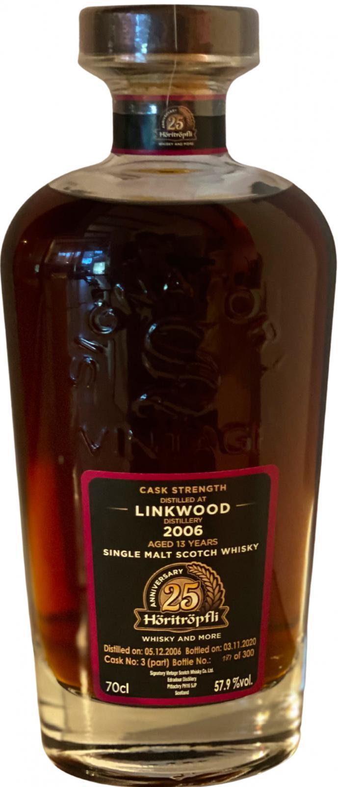 Linkwood 2006 SV Cask Strength Collection