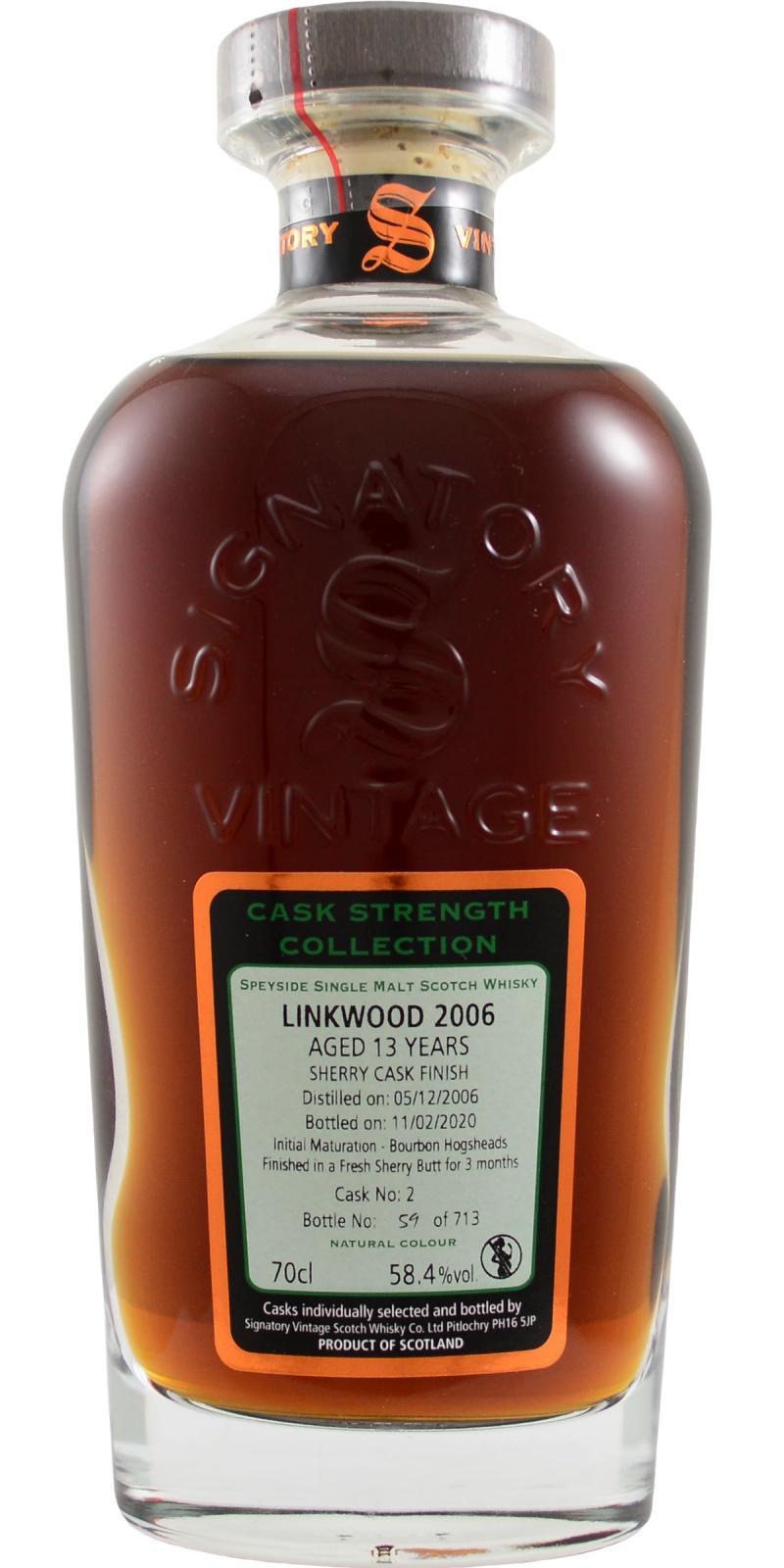 Linkwood 2006 SV Cask Strength Collection