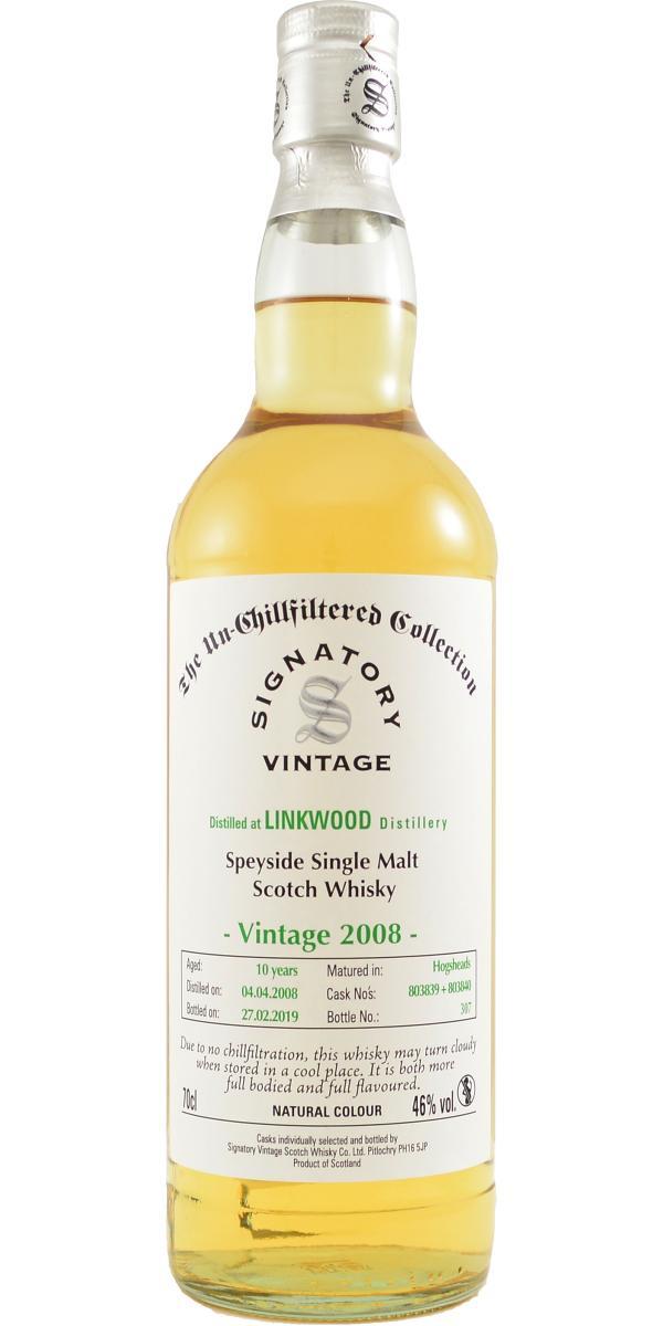 Linkwood 2008 SV The Un-Chillfiltered Collection