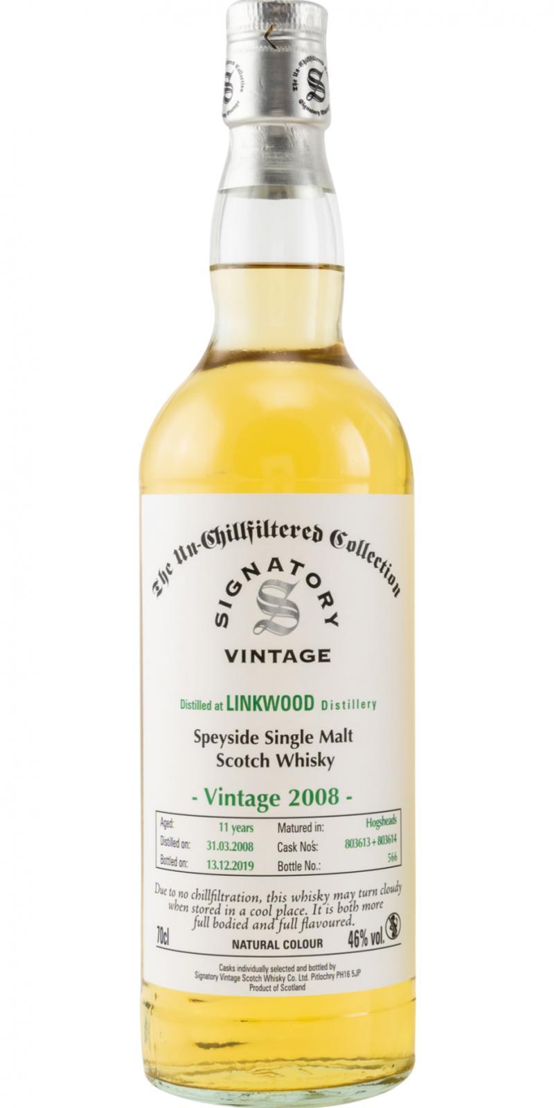 Linkwood 2008 SV The Un-Chillfiltered Collection