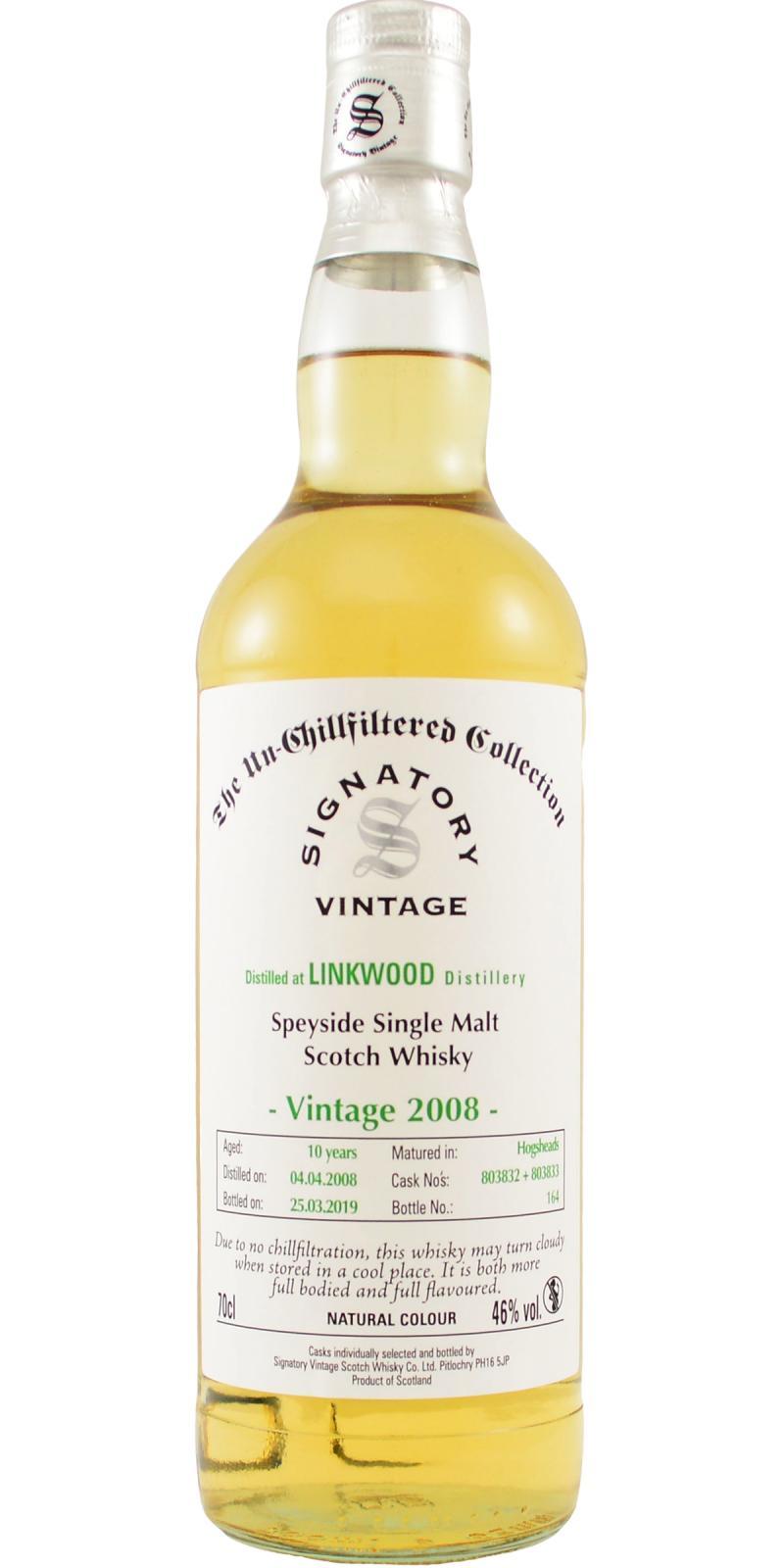 Linkwood 2008 SV The Un-Chillfiltered Collection