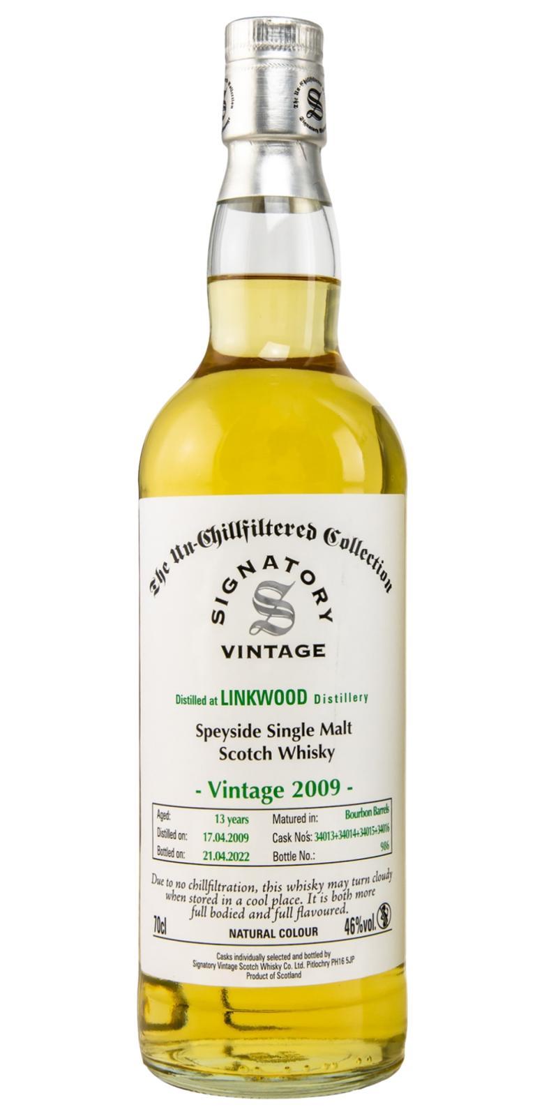 Linkwood 2009 SV The Un-Chillfiltered Collection