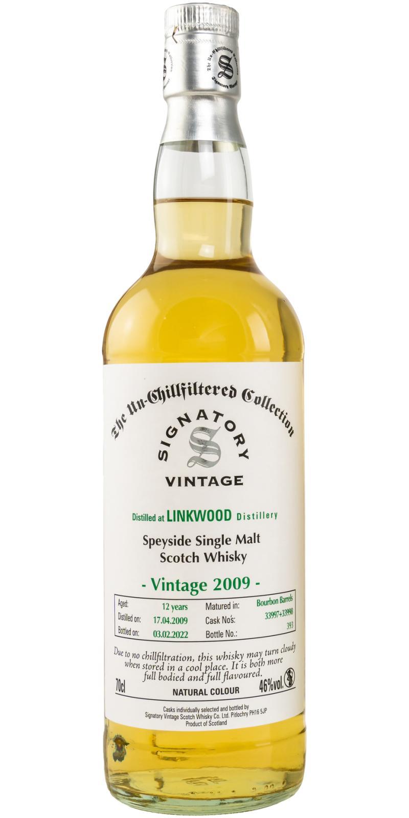 Linkwood 2009 SV The Un-Chillfiltered Collection