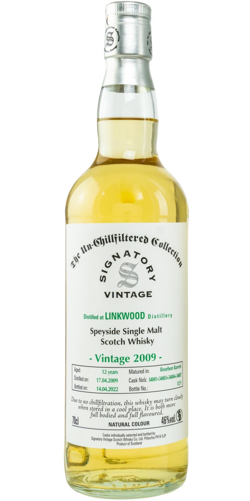 Linkwood 2009 SV The Un-Chillfiltered Collection