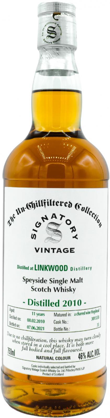 Linkwood 2010 SV The Un-Chillfiltered Collection