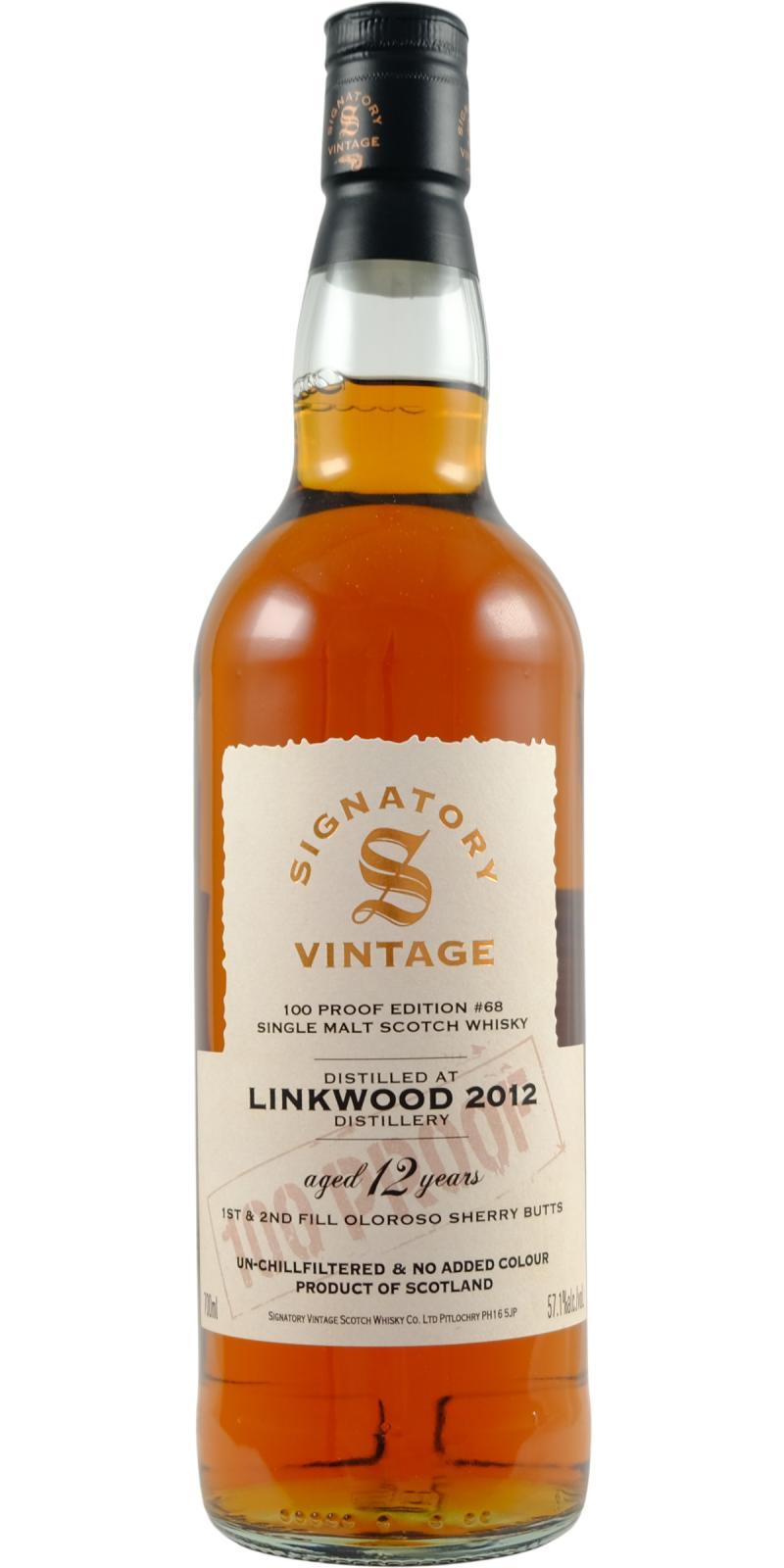 Linkwood 2012 SV 100 Proof - Edition #68