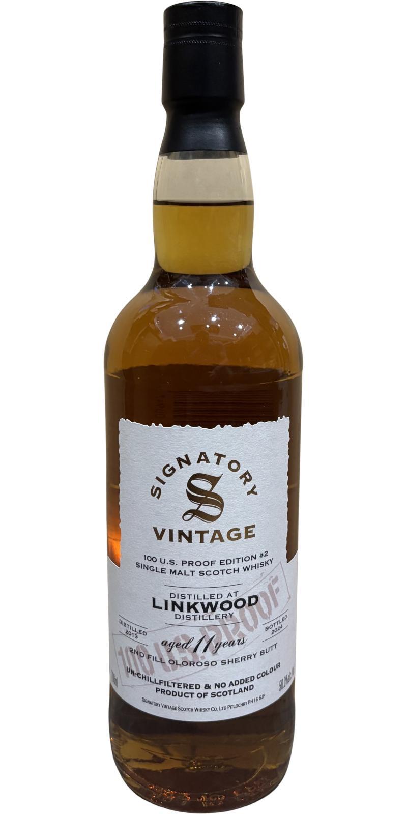 Linkwood 2013 SV 100 U.S. Proof - Edition #2