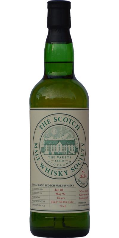 Linkwood 1981 SMWS 39.14 Corn stocks, baler twine and butterscotch