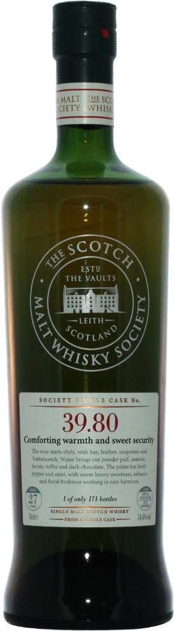 Linkwood 1982 SMWS 39.80 Comforting warmth and sweet security