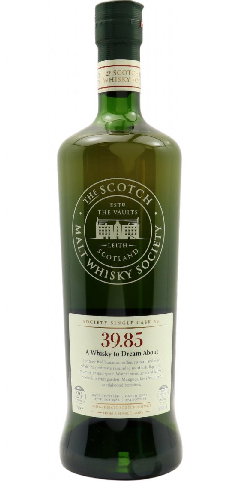 Linkwood 1982 SMWS 39.85 A Whisky to Dream About