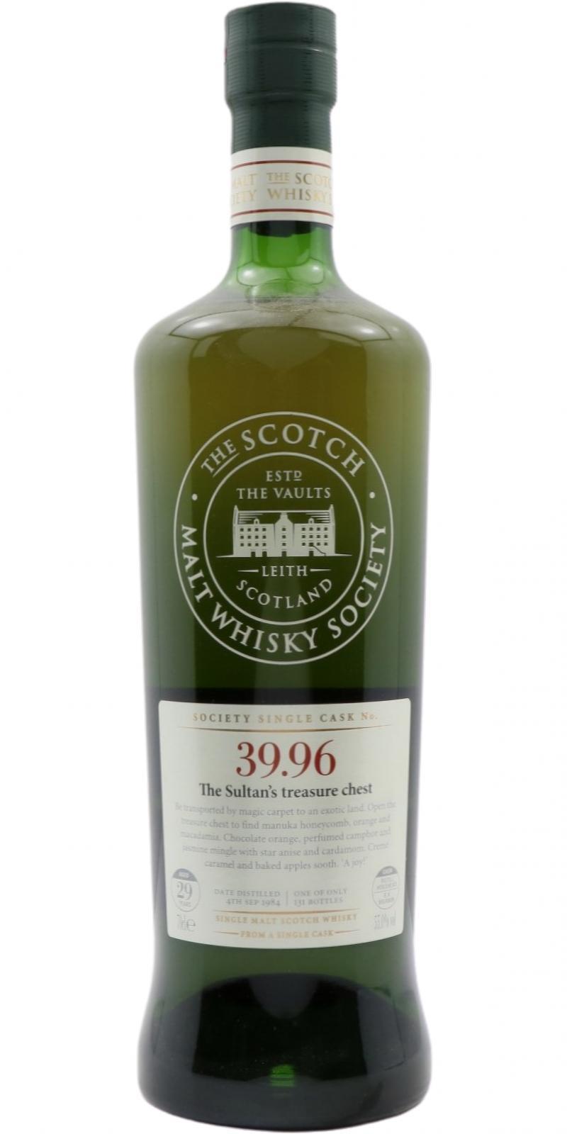 Linkwood 1984 SMWS 39.96 The Sultan’s treasure chest