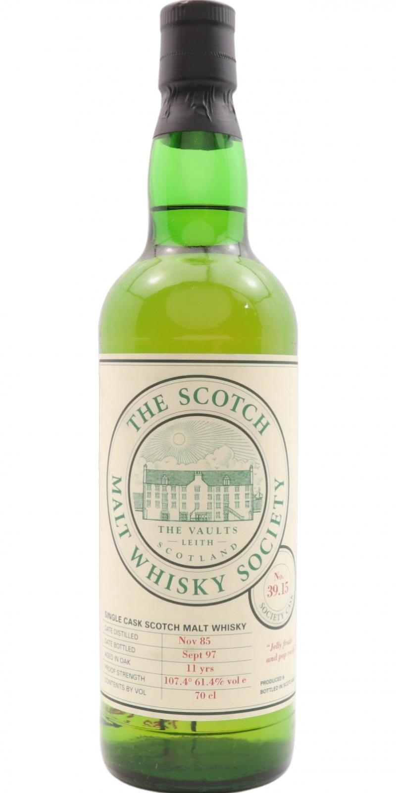 Linkwood 1985 SMWS 39.15 Jelly fruits and pop rocks