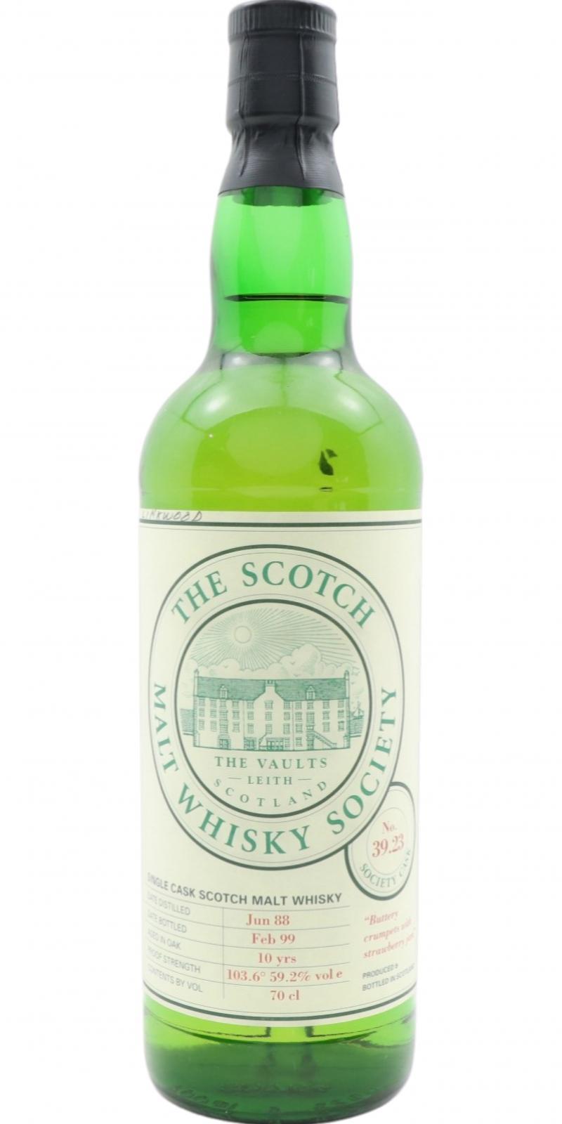 Linkwood 1988 SMWS 39.23 Buttery crumpets and strawberry jam