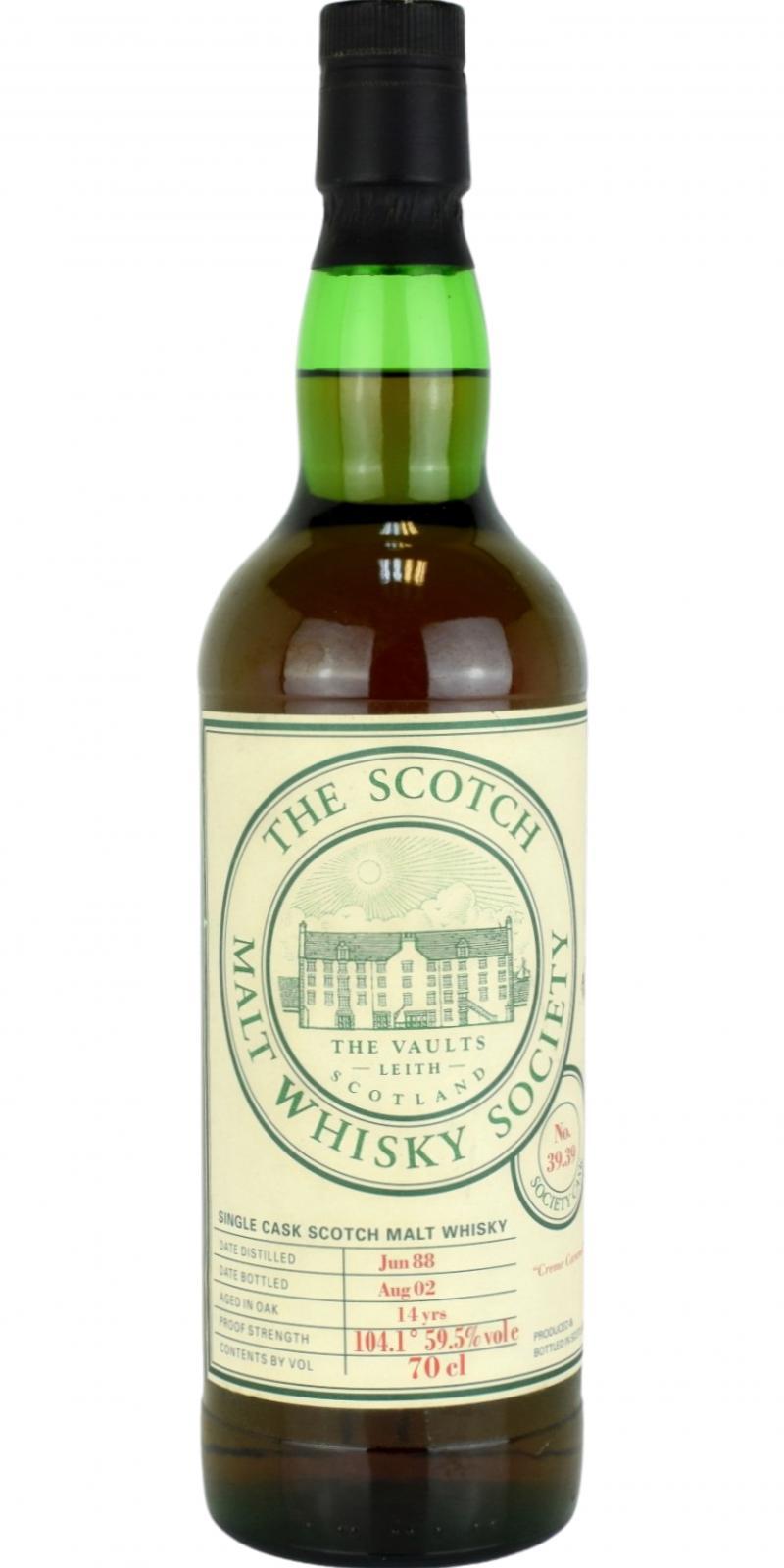 Linkwood 1988 SMWS 39.39 Creme Caramel