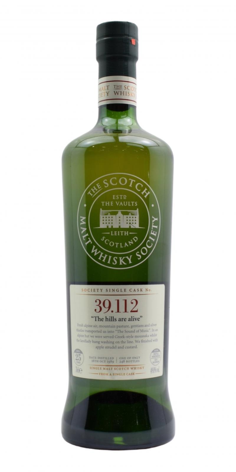 Linkwood 1989 SMWS 39.112 "The hills are alive"