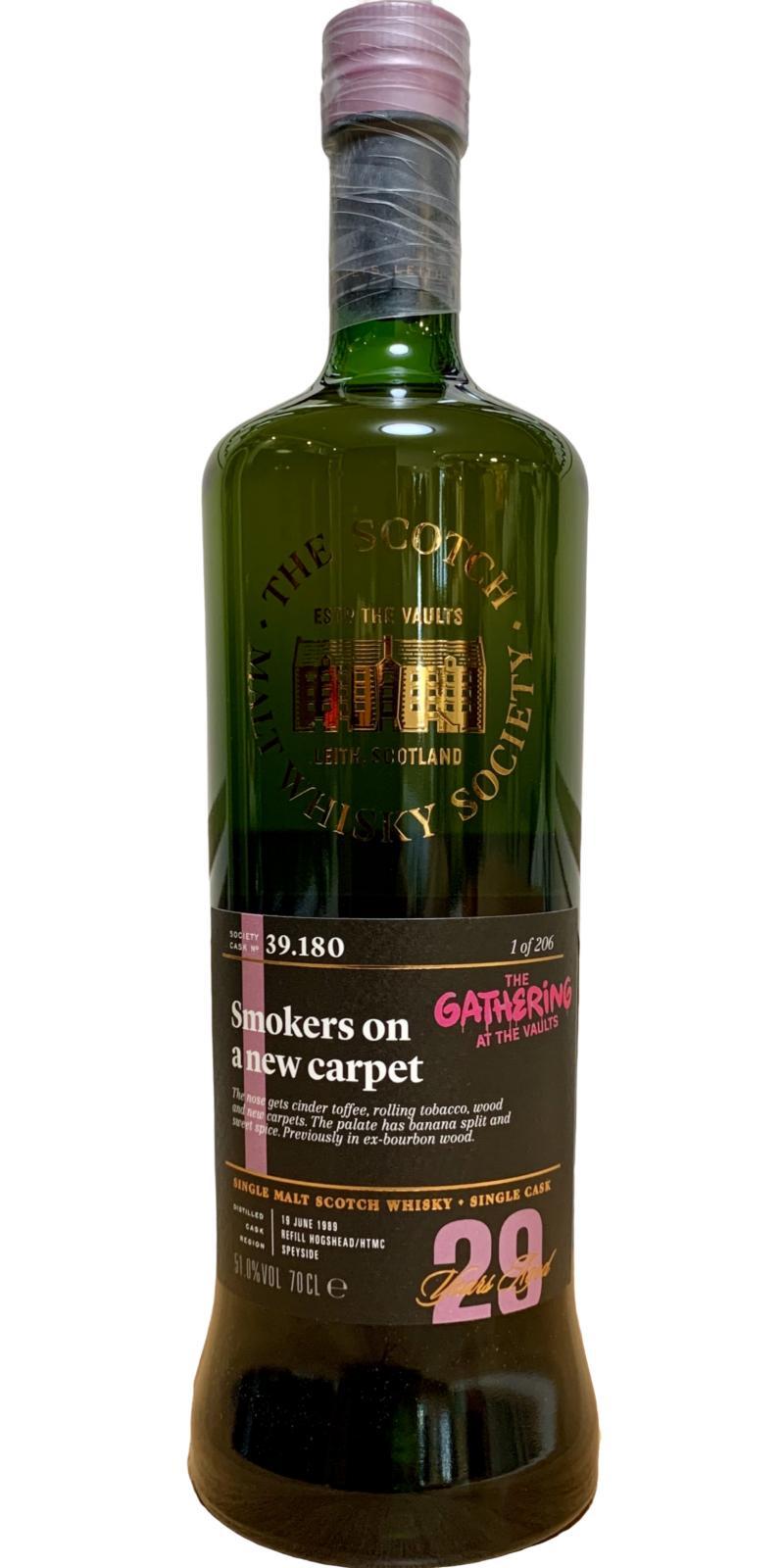 Linkwood 1989 SMWS 39.180 Smokers on a new carpet
