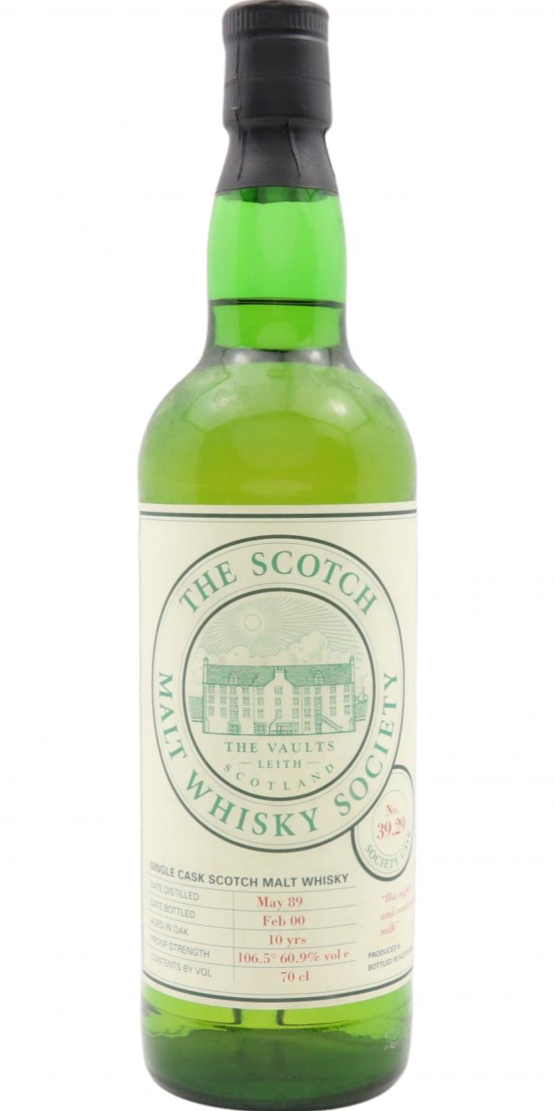 Linkwood 1989 SMWS 39.29 Hot nights and condensed milk
