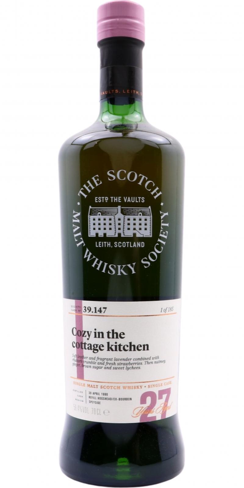 Linkwood 1990 SMWS 39.147 Cozy in the cottage kitchen