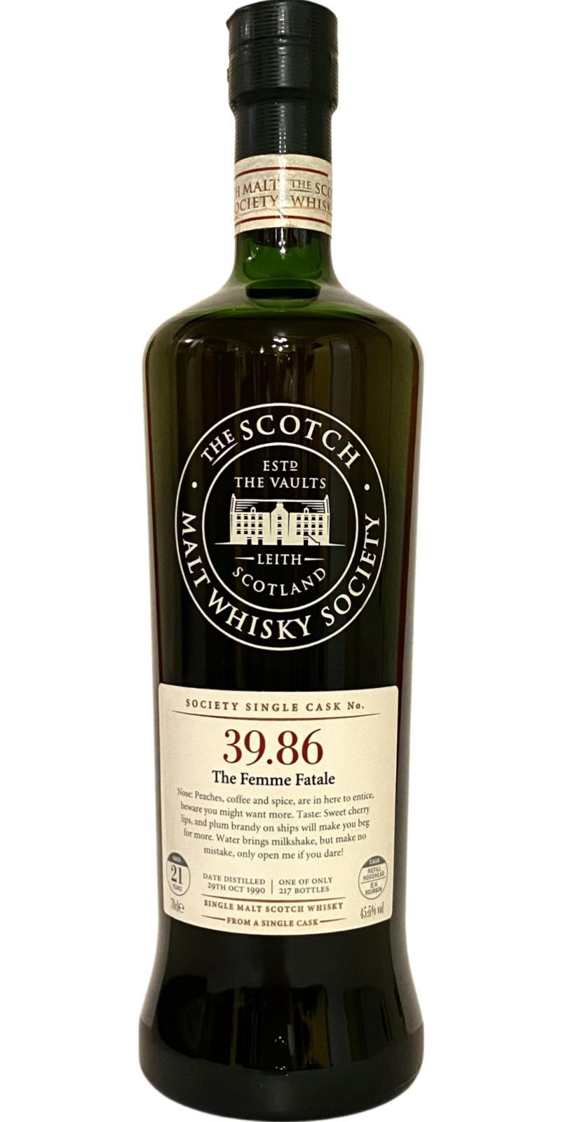 Linkwood 1990 SMWS 39.86 The Femme Fatale