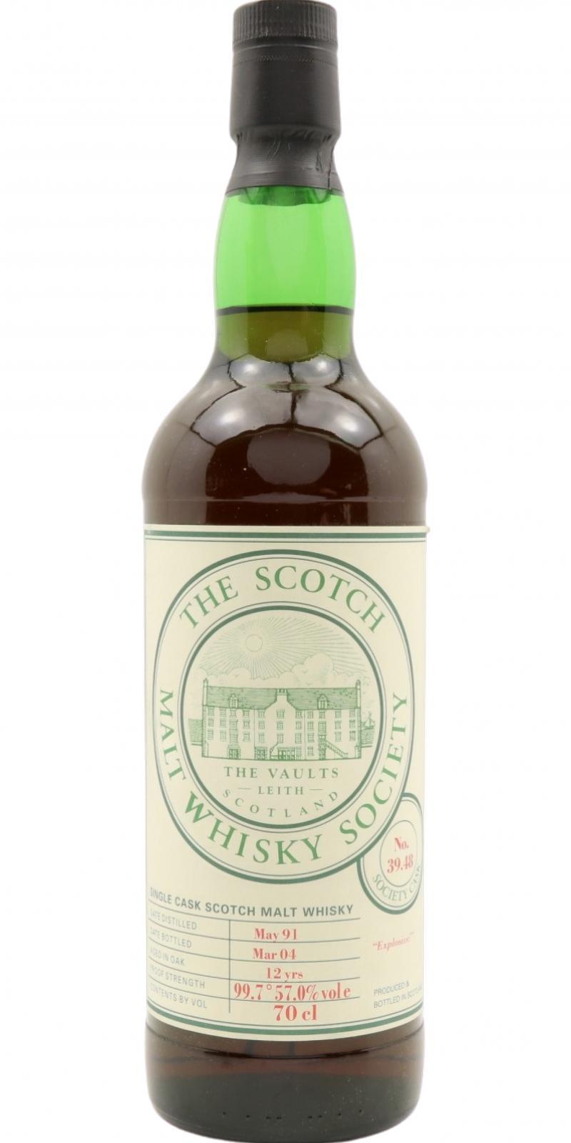 Linkwood 1991 SMWS 39.48 Explosive!