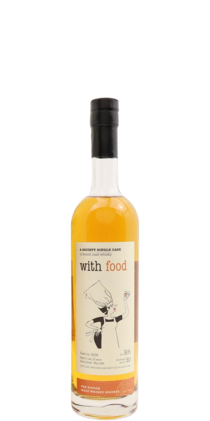 Linkwood 20-year-old SMWS 39.58 with food