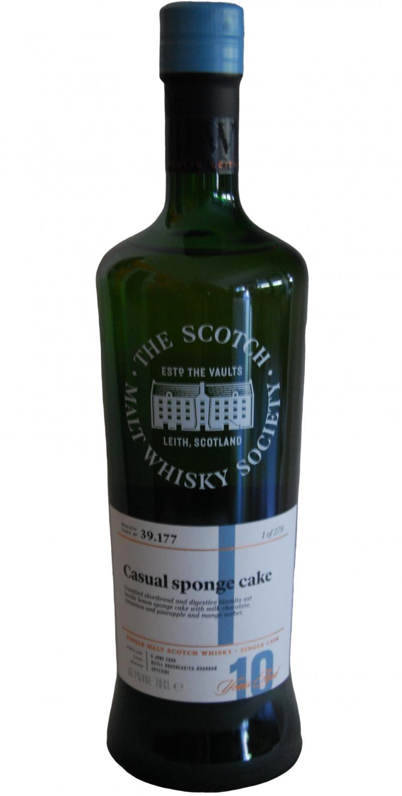 Linkwood 2008 SMWS 39.177 Casual sponge cake