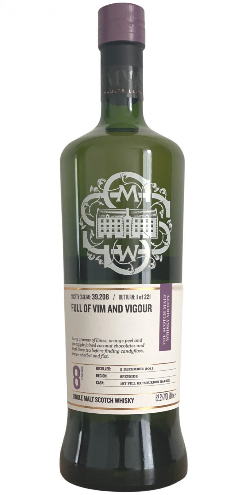 Linkwood 2011 SMWS 39.208 Full of vim and vigour