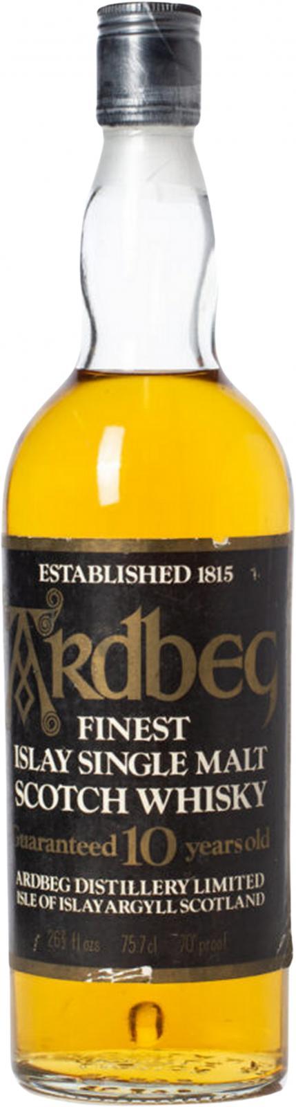 Ardbeg 10-year-old Finest Islay Single Malt Scotch Whisky