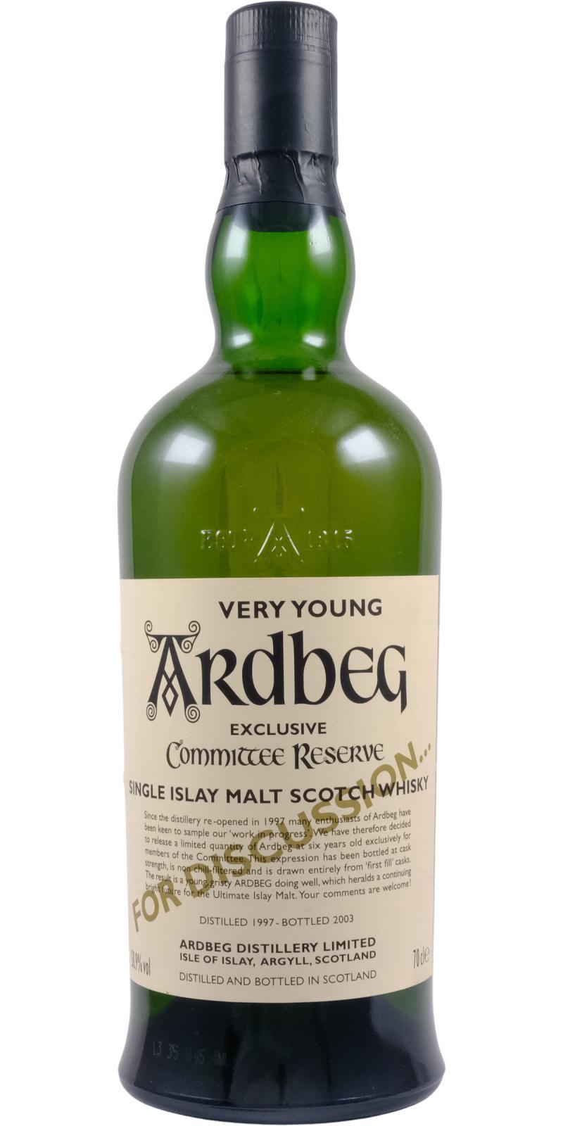 Ardbeg 1997 Very Young Committee Reserve
