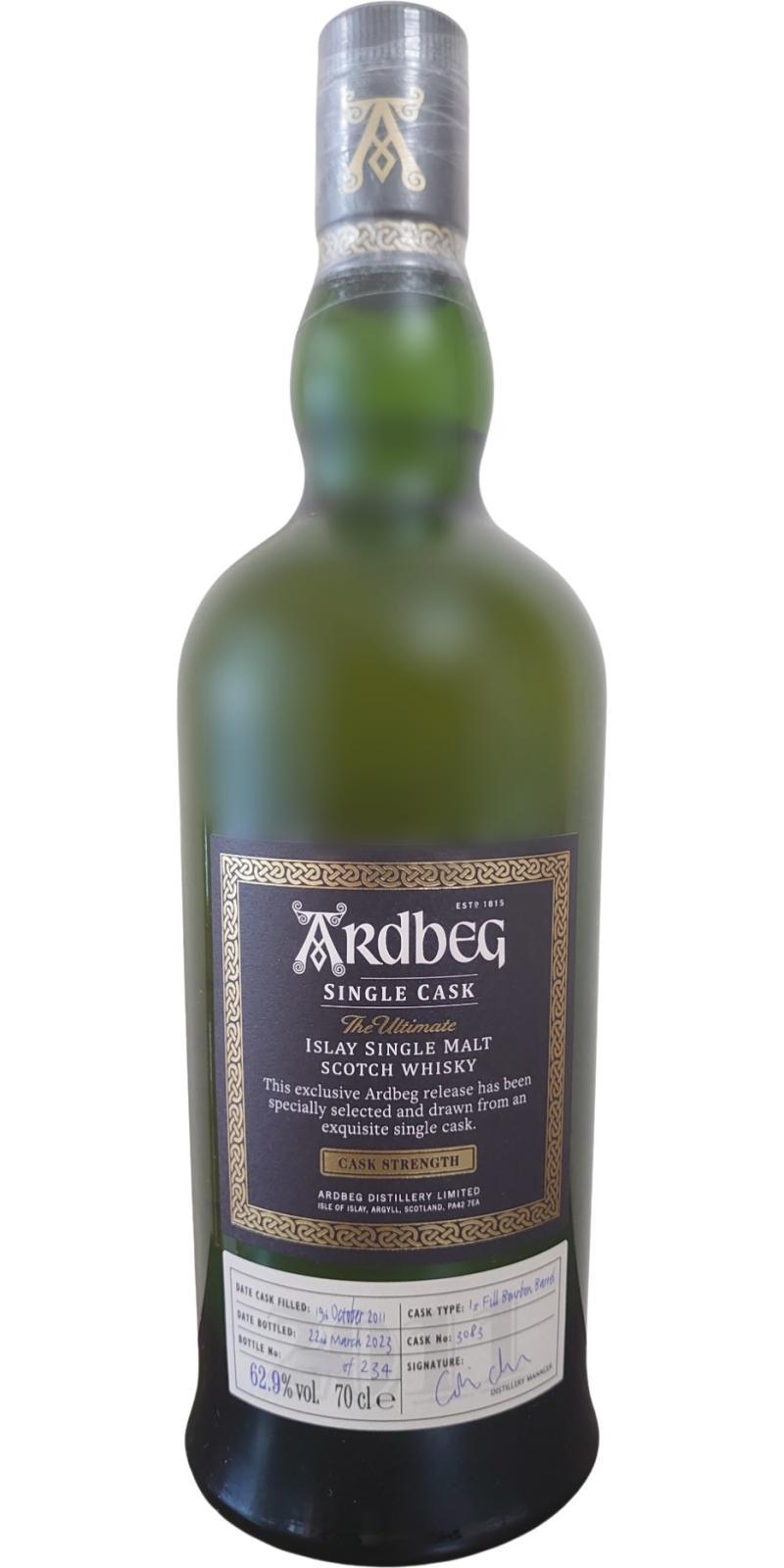 Ardbeg 2011 Cask Strength