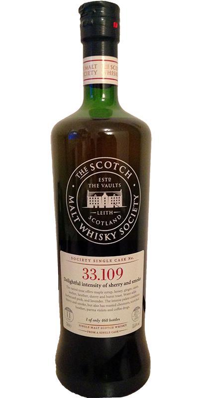 Ardbeg 1998 SMWS 33.109 Delightful intensity of sherry and smoke