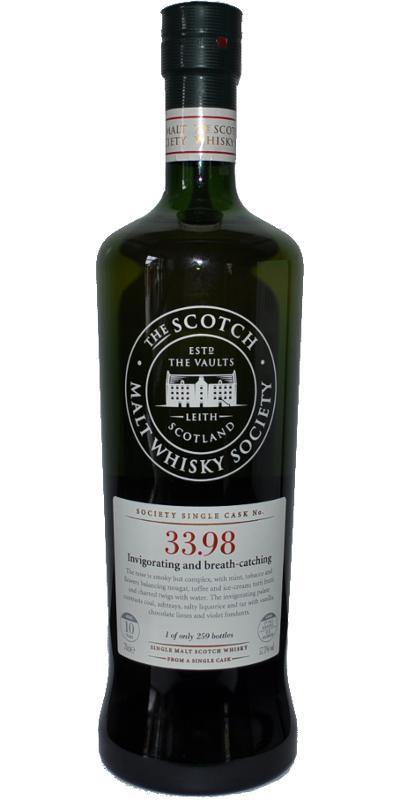 Ardbeg 2000 SMWS 33.98 Invigorating and breath-catching