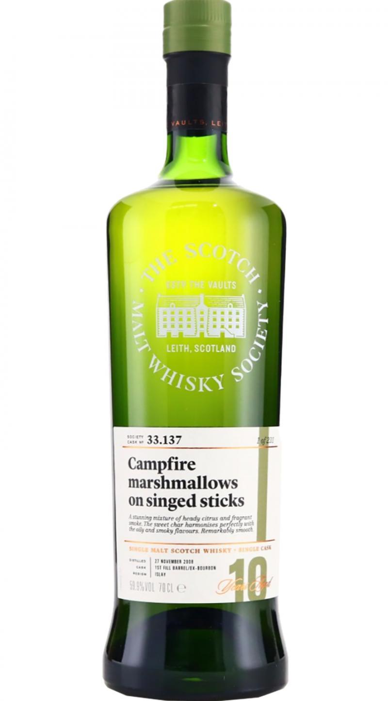 Ardbeg 2008 SMWS 33.137 Campfire marshmallows on singed sticks