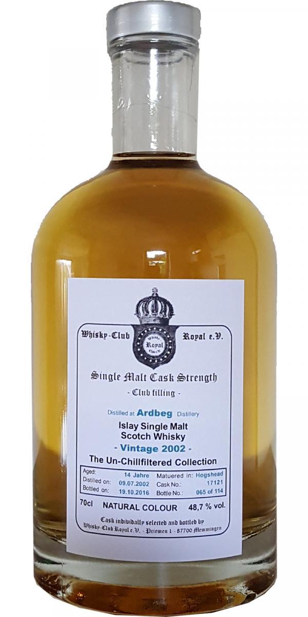 Ardbeg 2002 WCR Club filling