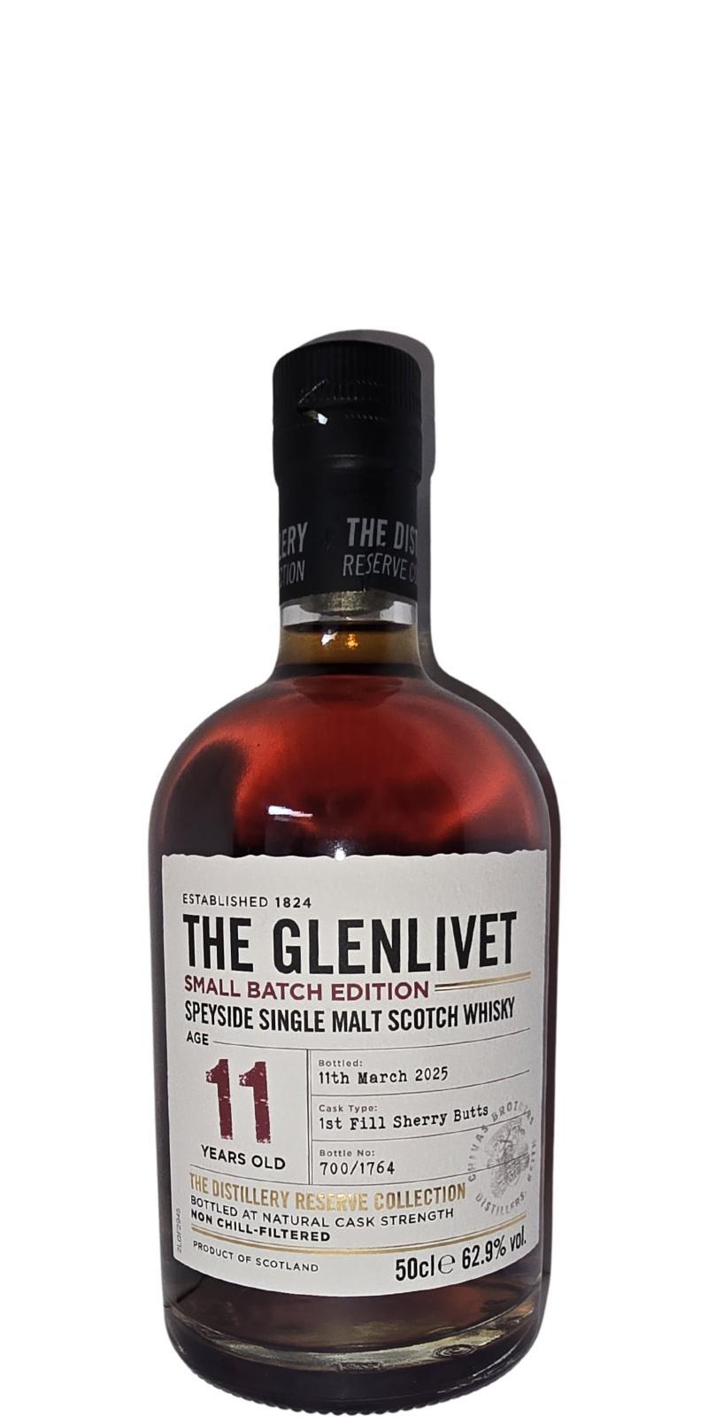 Glenlivet 11-year-old  The Distillery Reserve Collection - Small Batch Edition